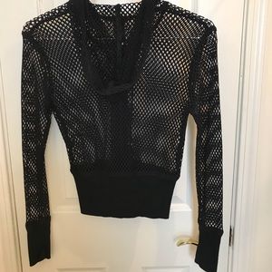 BCBGMAXAZRIA mesh jacket